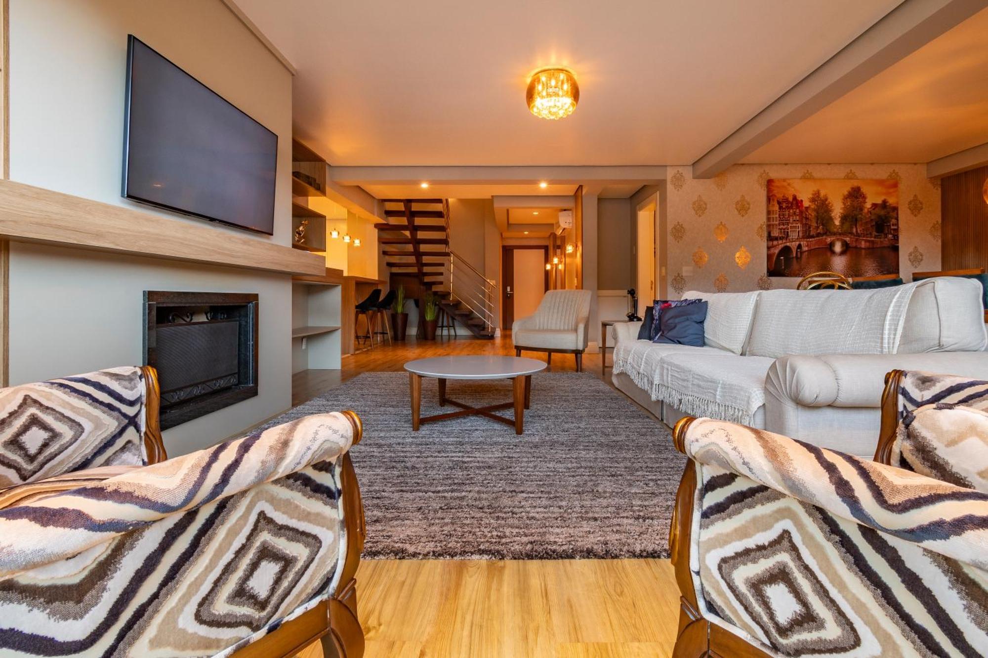 A Apenas 300 Mts Da Rua Coberta, No Exclusivo Via Florida Apartment Gramado Exterior photo